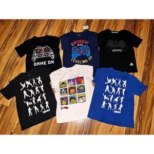 Fortnite PlayStation Lego TCP Boys T-shirt‎ Graphic Tee Sz 5/6 5 6 Lot Of 6